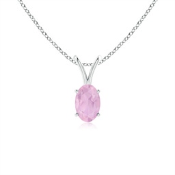 Classic Platinum Rose Quartz Necklaces & Pendants