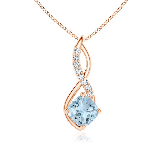 AA - Aquamarine / 0.98 CT / 14 KT Rose Gold