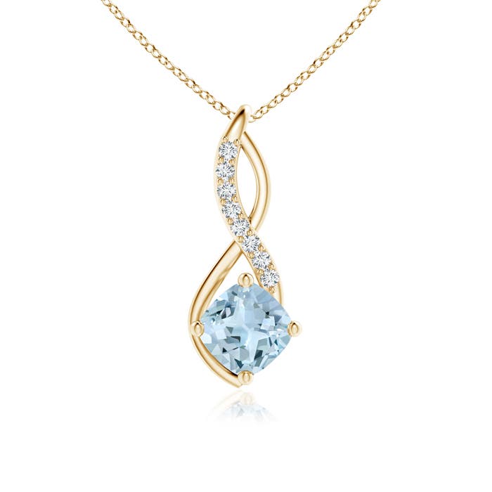 AA - Aquamarine / 0.98 CT / 14 KT Yellow Gold