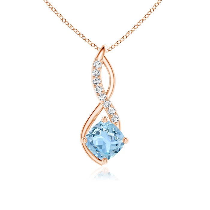 AAA - Aquamarine / 0.98 CT / 14 KT Rose Gold