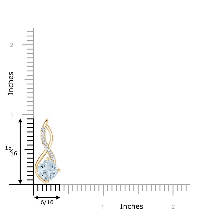 A - Aquamarine / 1.54 CT / 14 KT Yellow Gold