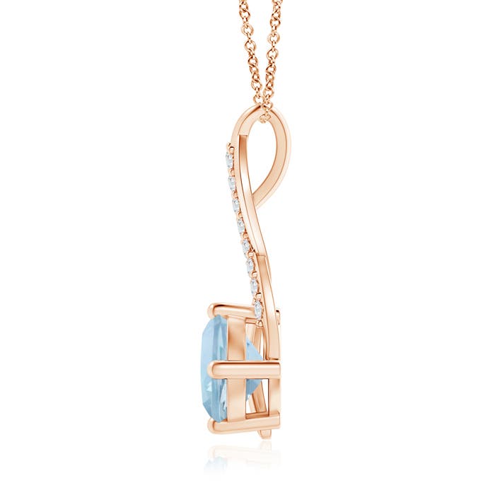 AA - Aquamarine / 1.54 CT / 14 KT Rose Gold