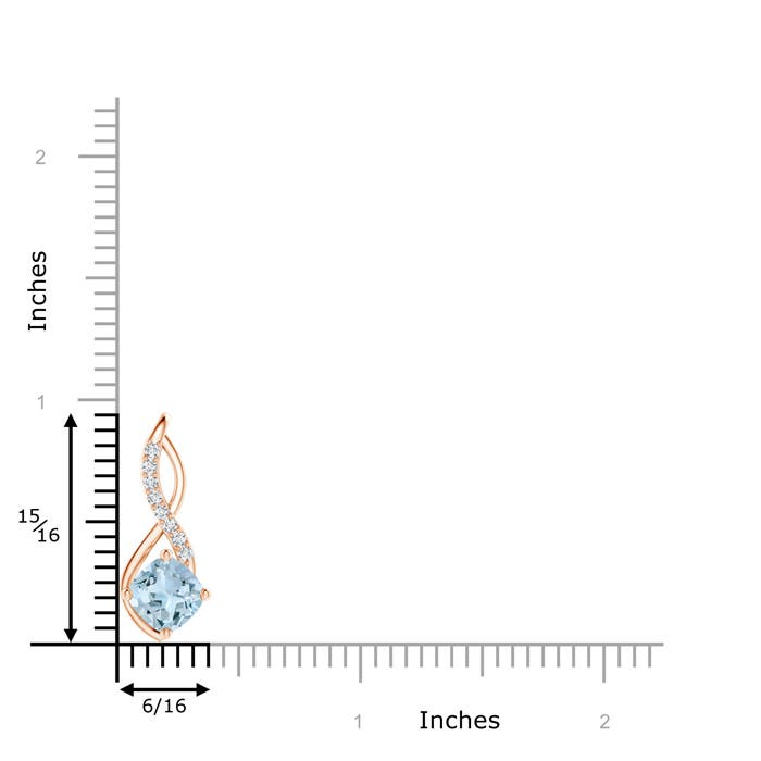 AA - Aquamarine / 1.54 CT / 14 KT Rose Gold