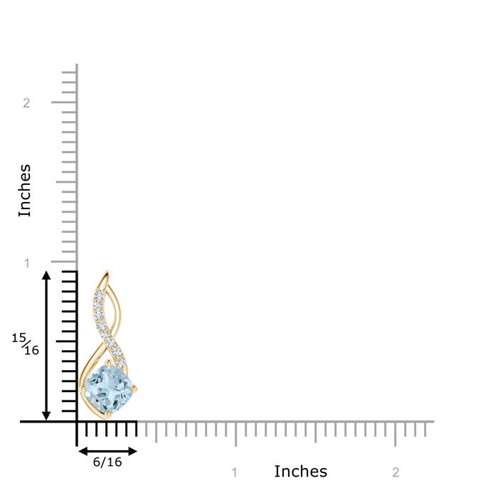 AA - Aquamarine / 1.54 CT / 14 KT Yellow Gold