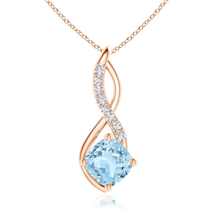 AAA - Aquamarine / 1.54 CT / 14 KT Rose Gold