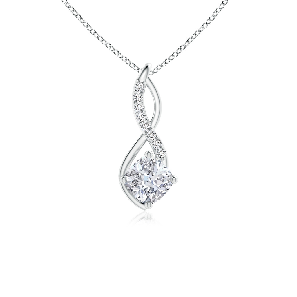 6mm HSI2 Diamond Infinity Pendant in White Gold