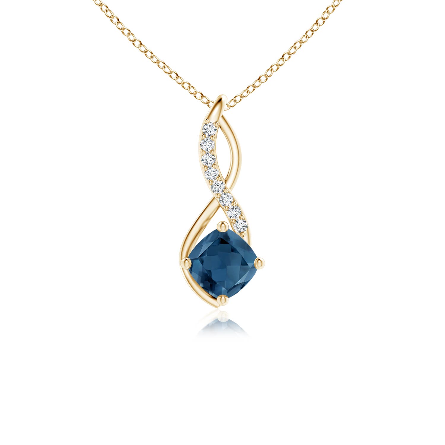 A - London Blue Topaz / 0.76 CT / 14 KT Yellow Gold