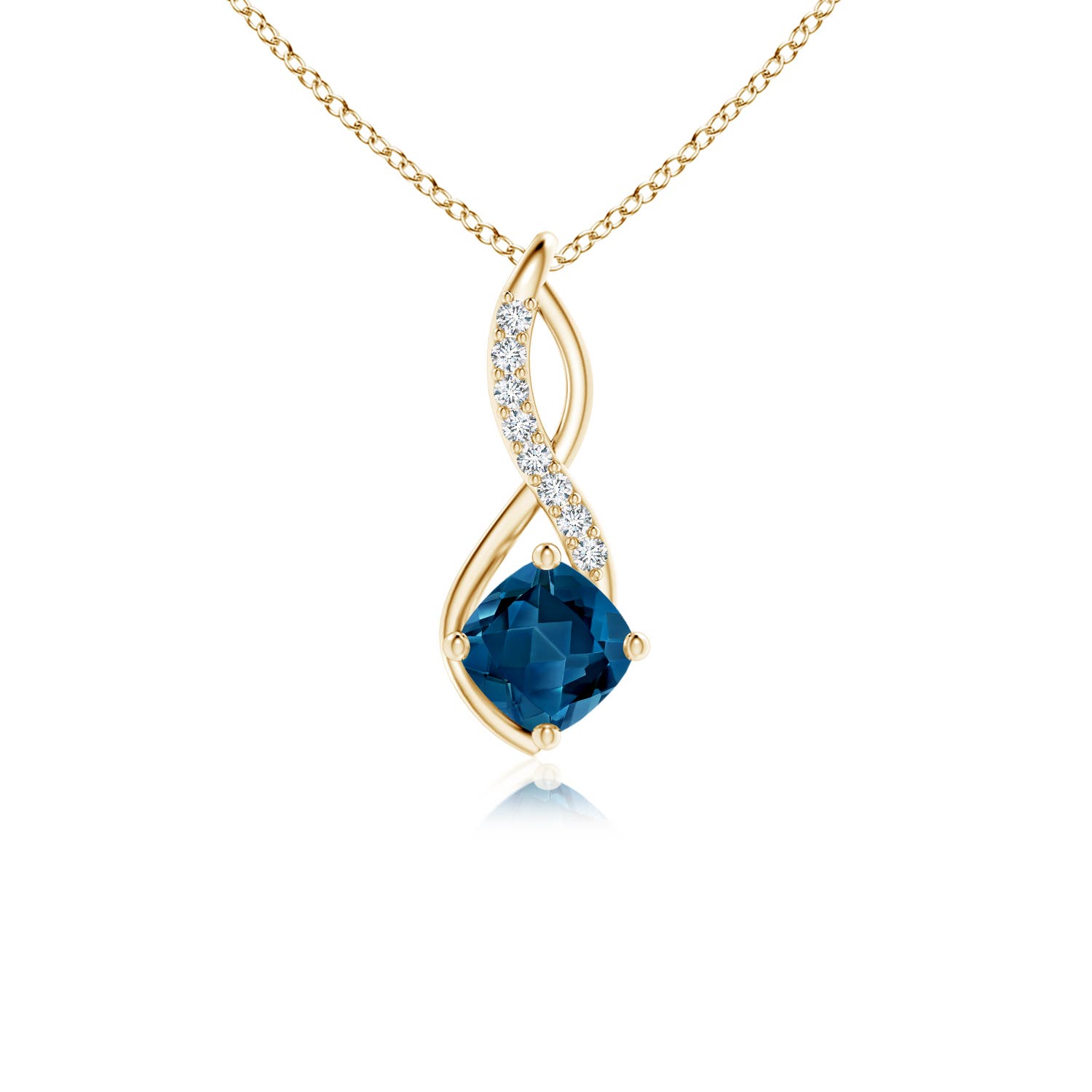 AAA - London Blue Topaz / 0.76 CT / 14 KT Yellow Gold