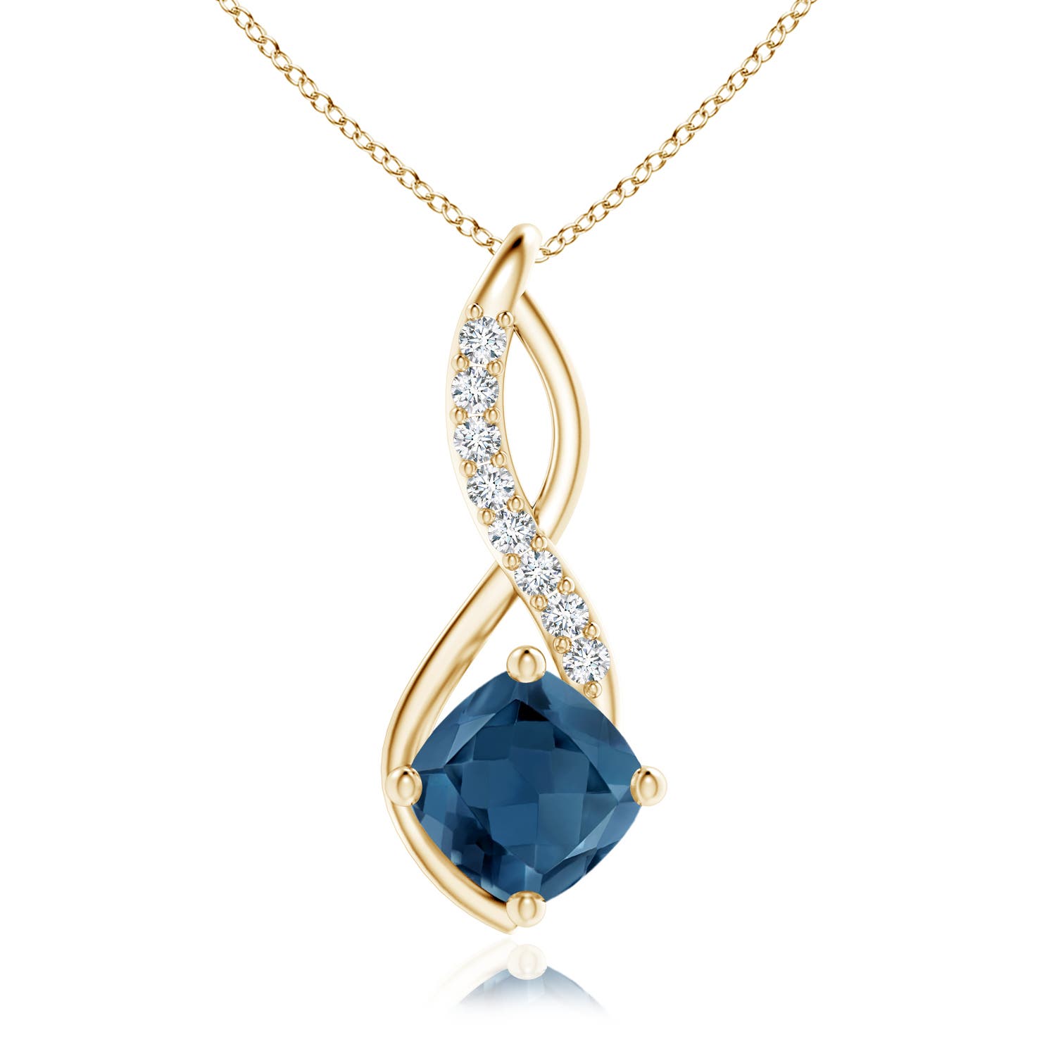 A - London Blue Topaz / 1.99 CT / 14 KT Yellow Gold