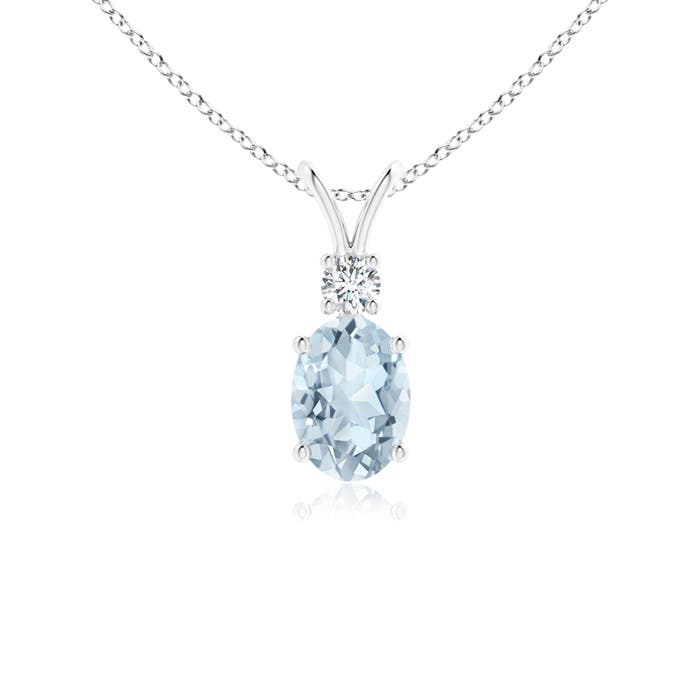 A - Aquamarine / 0.67 CT / 14 KT White Gold