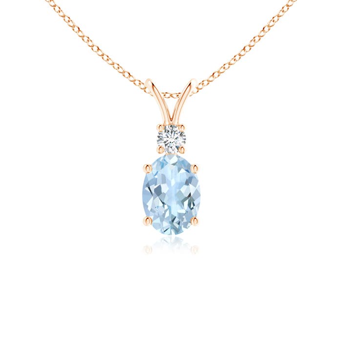 AA - Aquamarine / 0.67 CT / 14 KT Rose Gold