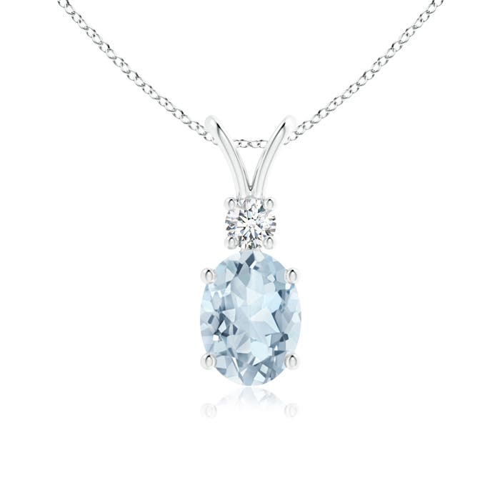 A - Aquamarine / 1.11 CT / 14 KT White Gold