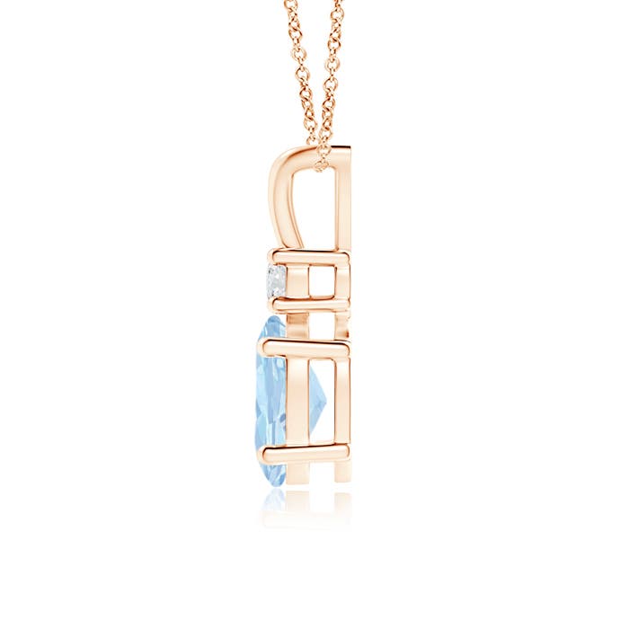 AA - Aquamarine / 1.11 CT / 14 KT Rose Gold