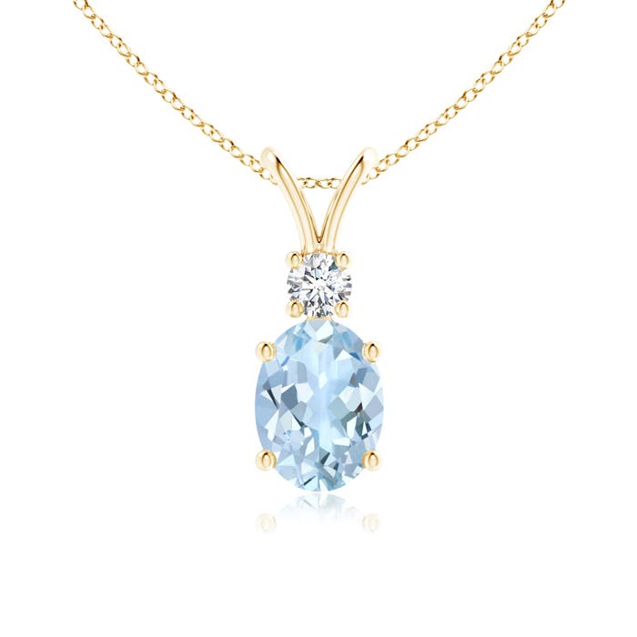 AA - Aquamarine / 1.11 CT / 14 KT Yellow Gold