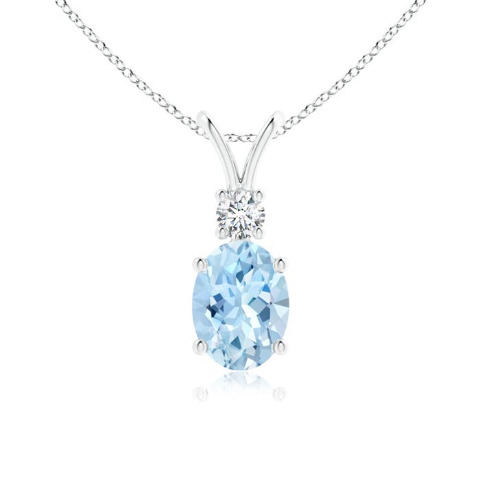 AAA - Aquamarine / 1.11 CT / 14 KT White Gold