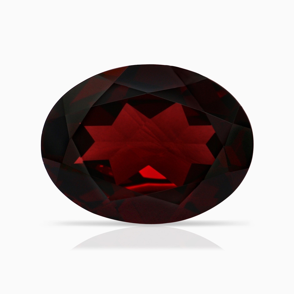 15.91x11.89x6.00mm AAA V-Bale GIA Certified Oval Garnet (Prasiolite) Pendant with Diamond in Yellow Gold Side 699