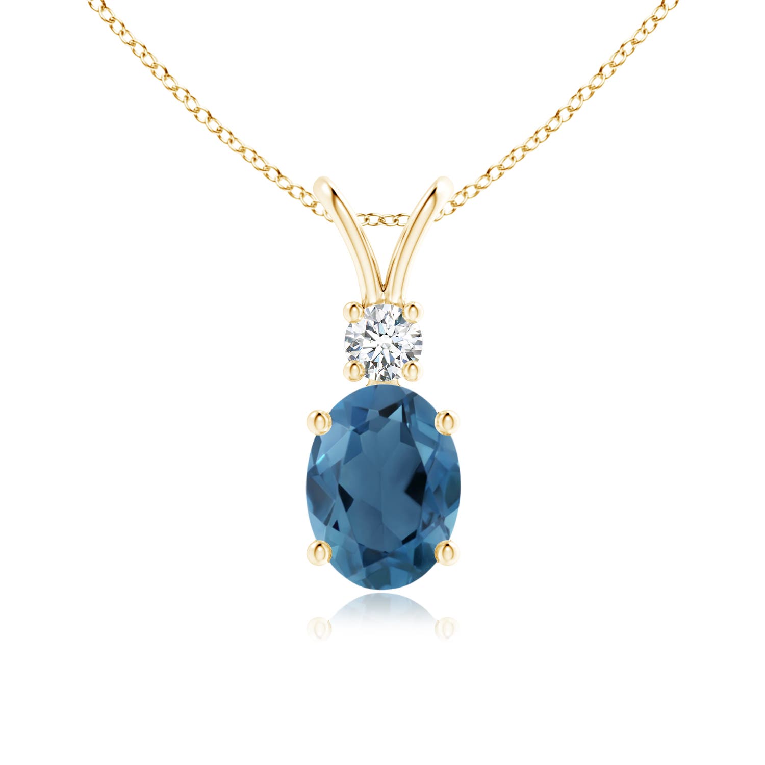 A - London Blue Topaz / 1.61 CT / 14 KT Yellow Gold