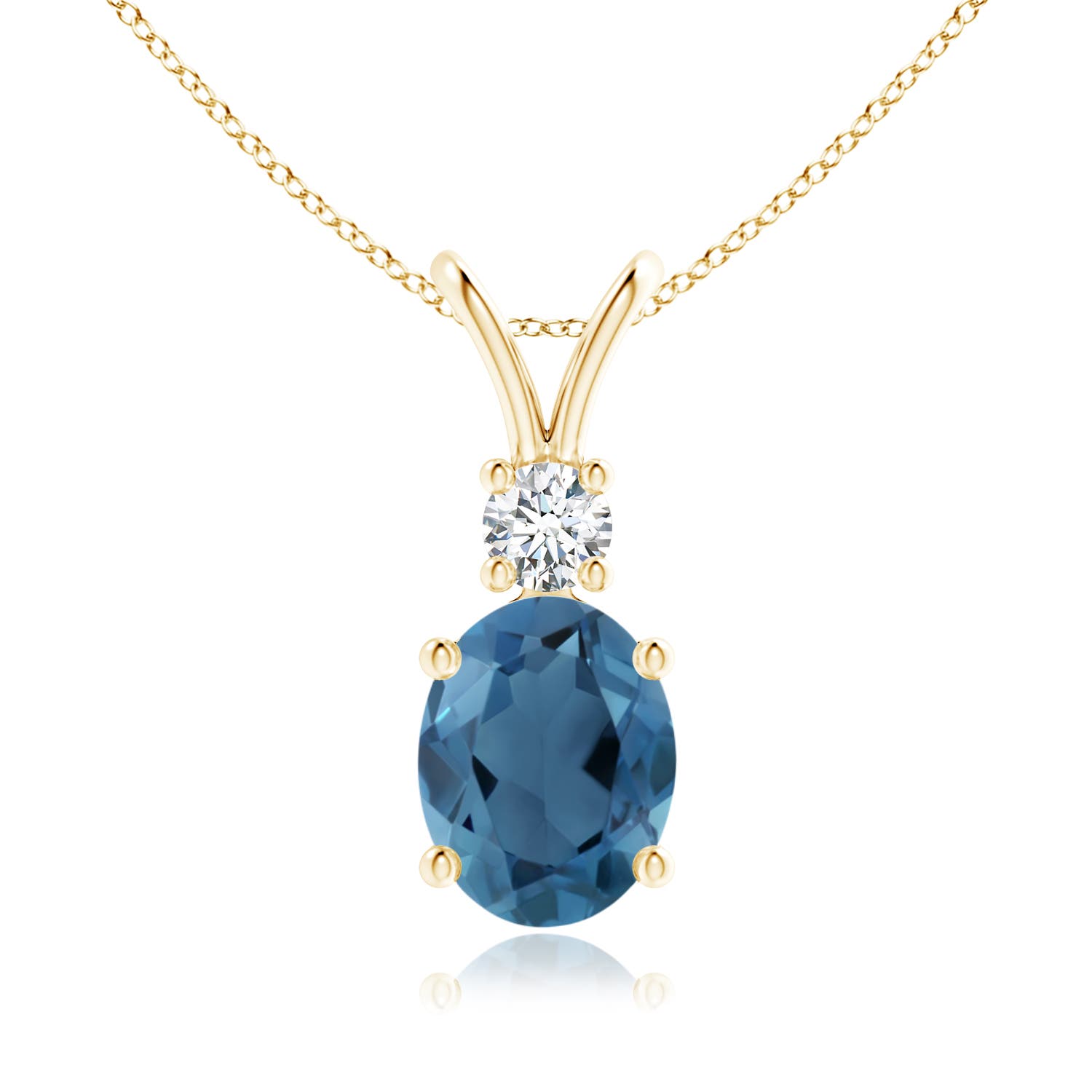 A - London Blue Topaz / 2.41 CT / 14 KT Yellow Gold