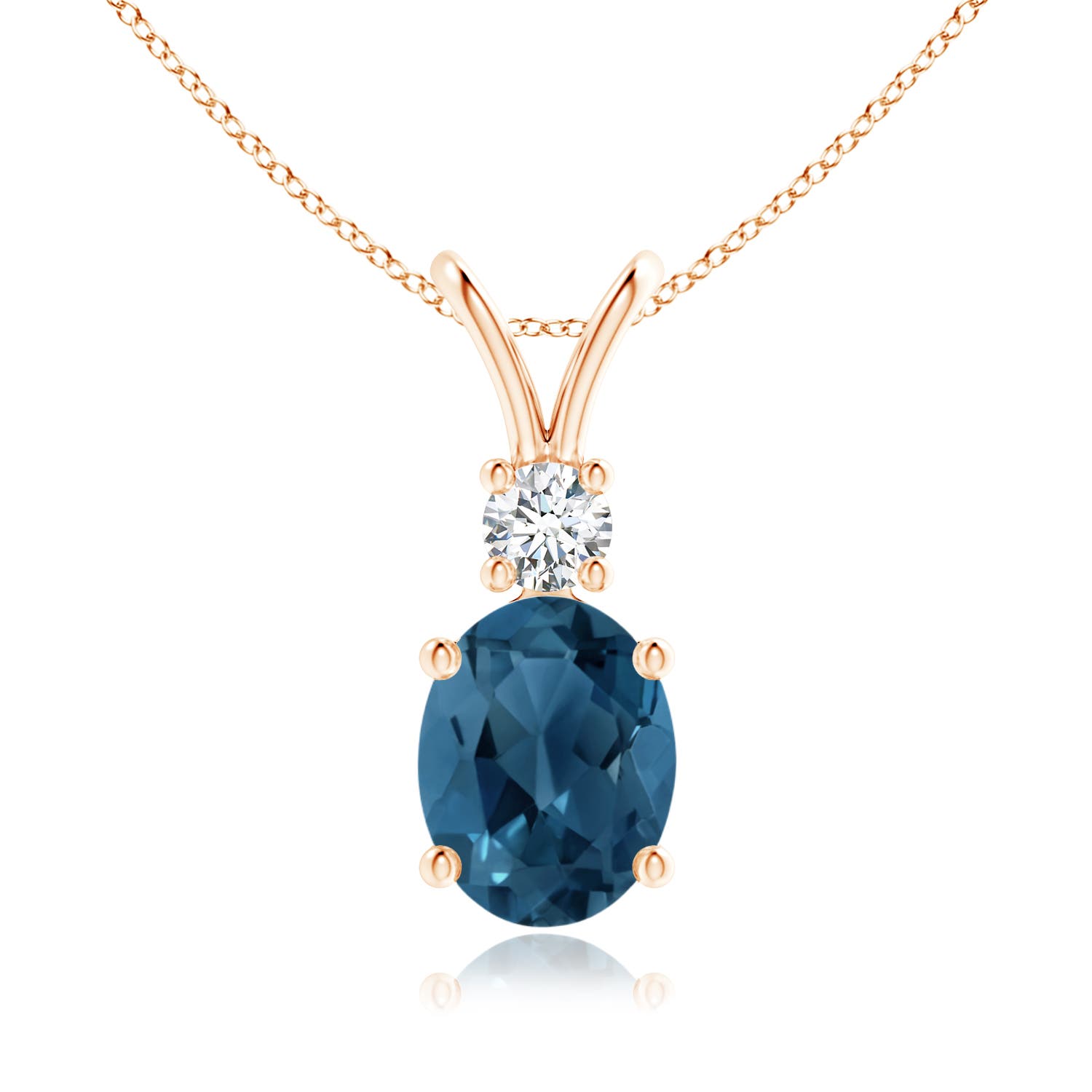 AA - London Blue Topaz / 2.41 CT / 14 KT Rose Gold