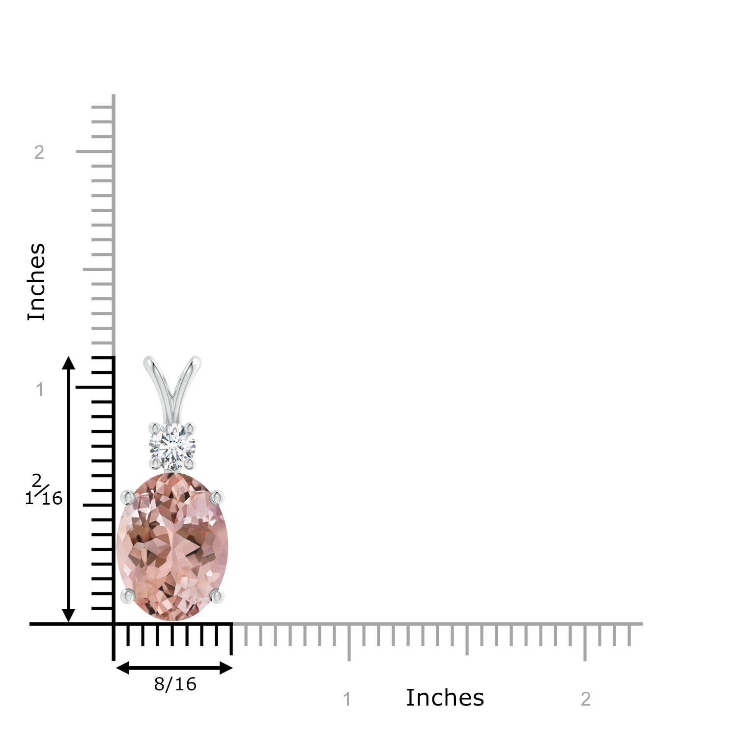 AAAA - Morganite / 9.47 CT / 14 KT White Gold