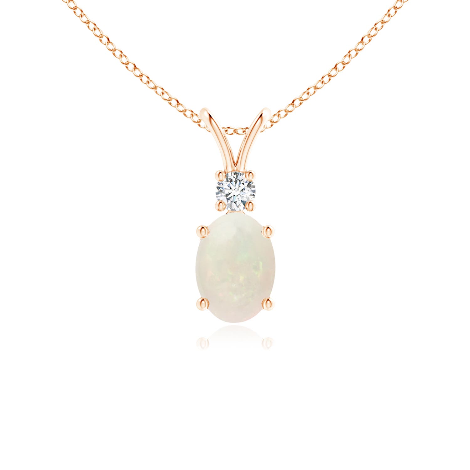 A - Opal / 0.52 CT / 14 KT Rose Gold