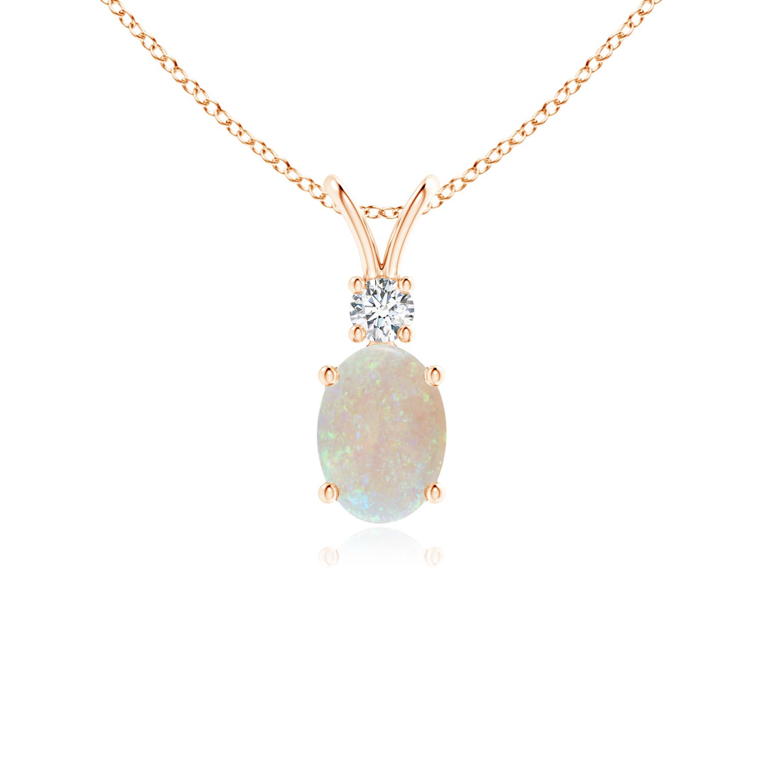 AA - Opal / 0.52 CT / 14 KT Rose Gold