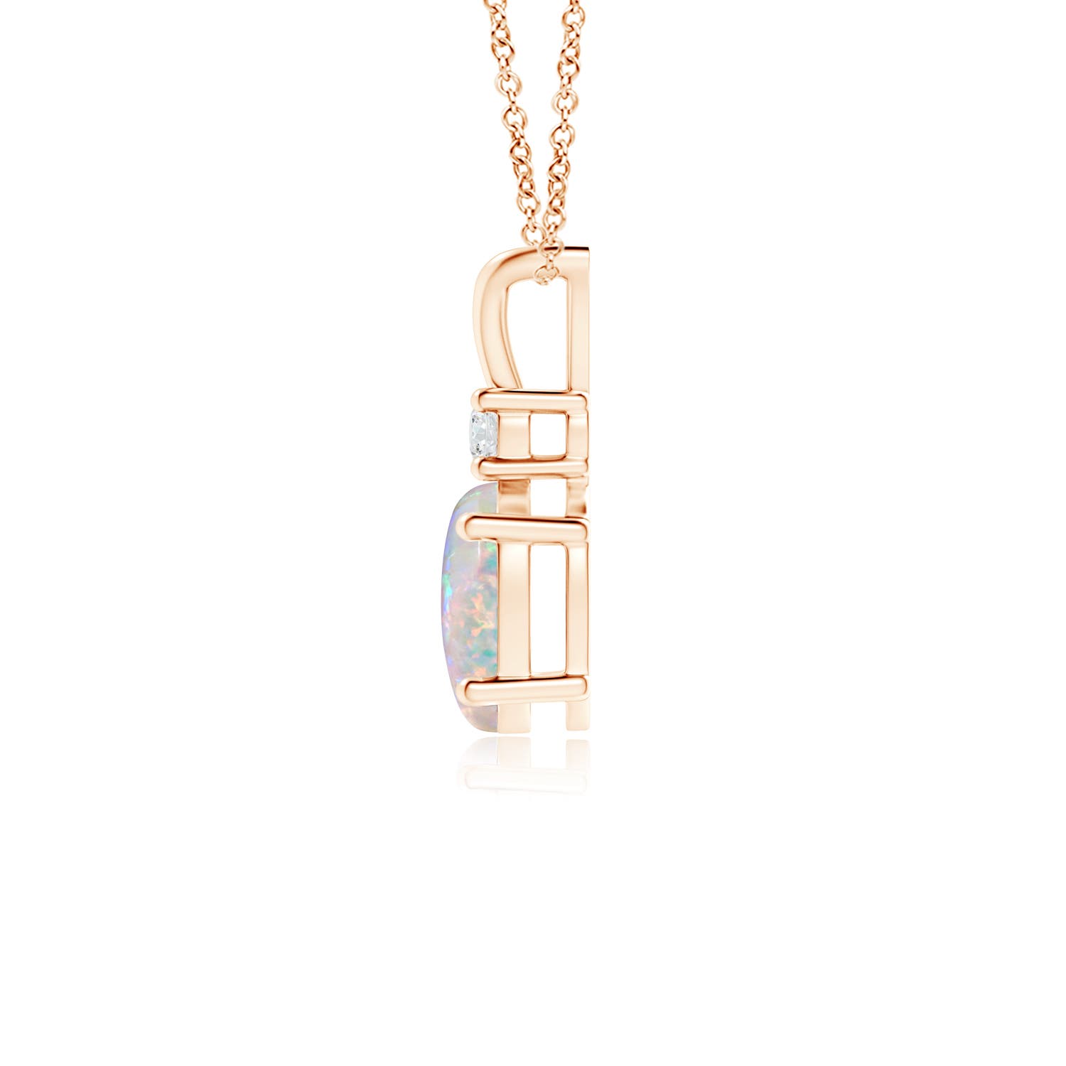 AAAA - Opal / 0.52 CT / 14 KT Rose Gold