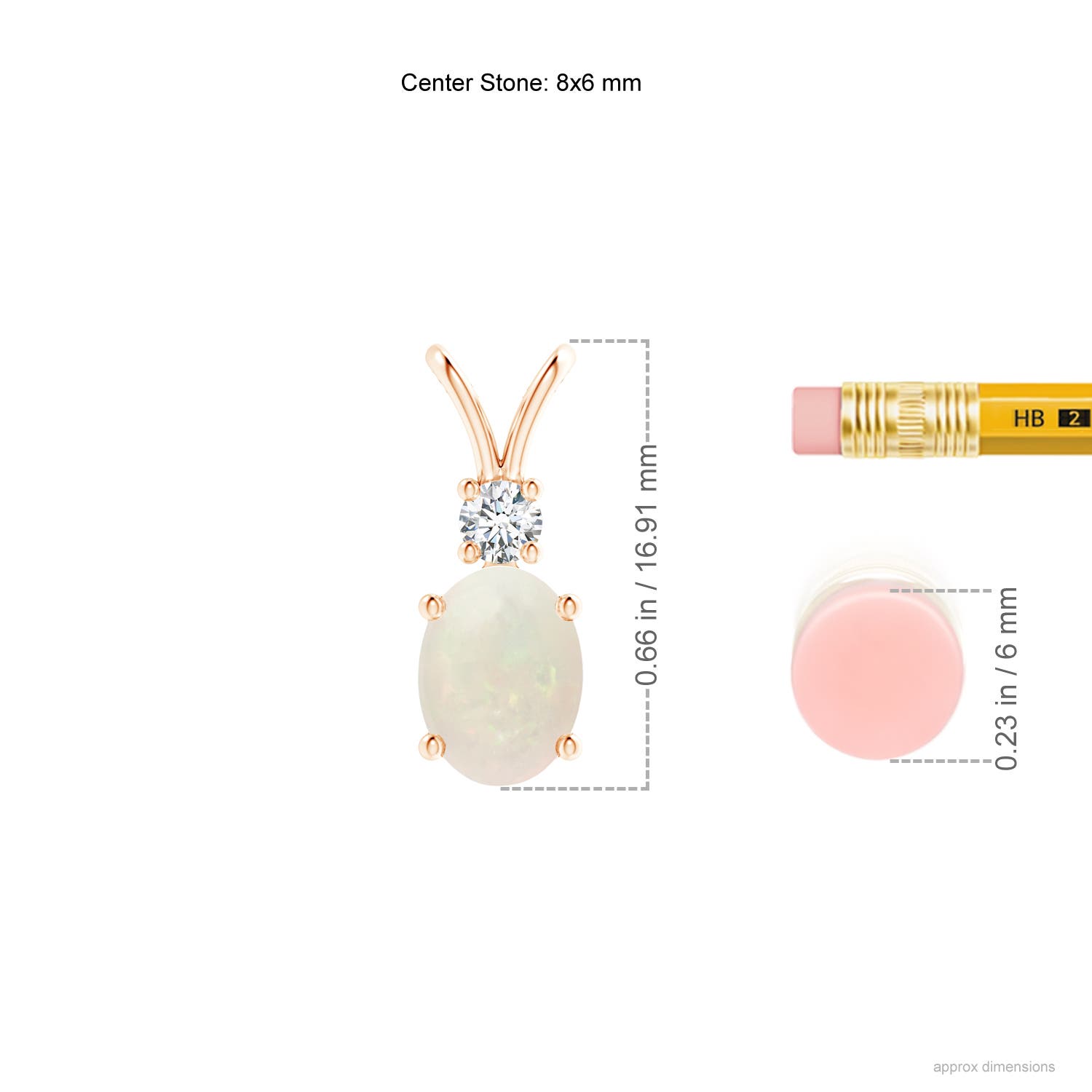 A - Opal / 0.91 CT / 14 KT Rose Gold