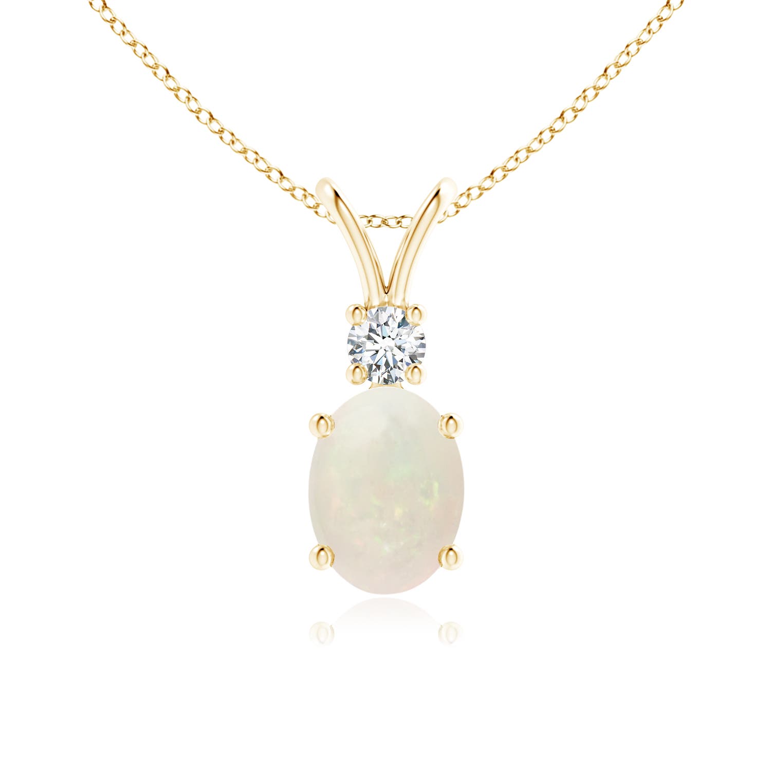 A - Opal / 0.91 CT / 14 KT Yellow Gold