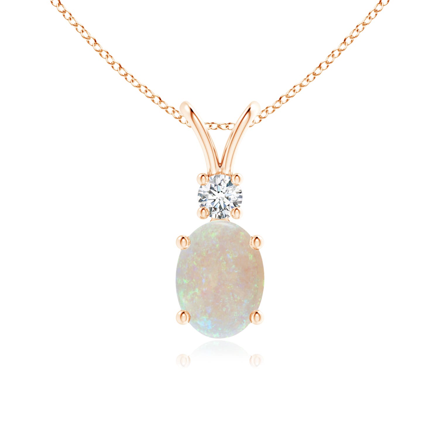 AA - Opal / 0.91 CT / 14 KT Rose Gold