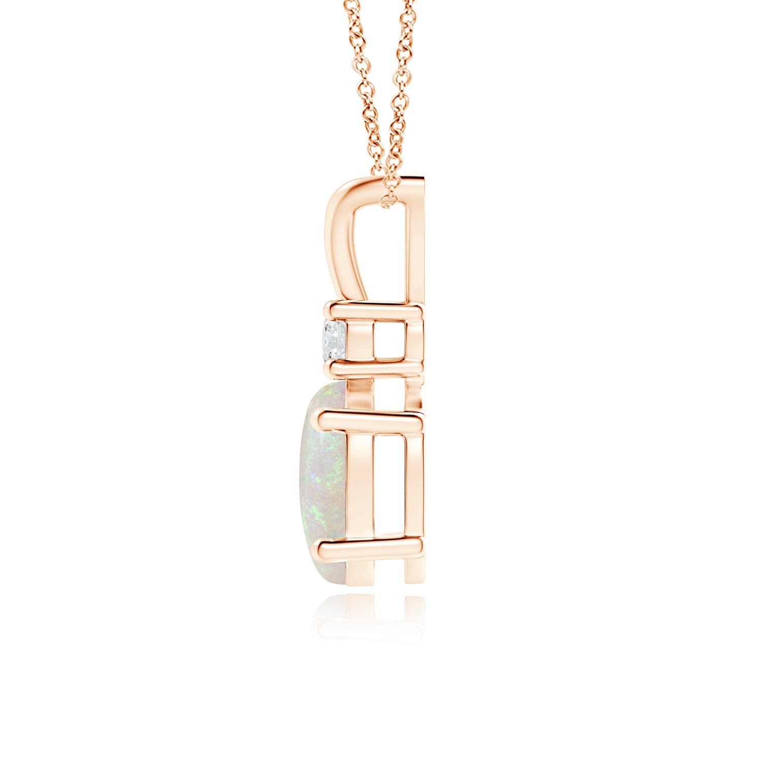 AA - Opal / 0.91 CT / 14 KT Rose Gold