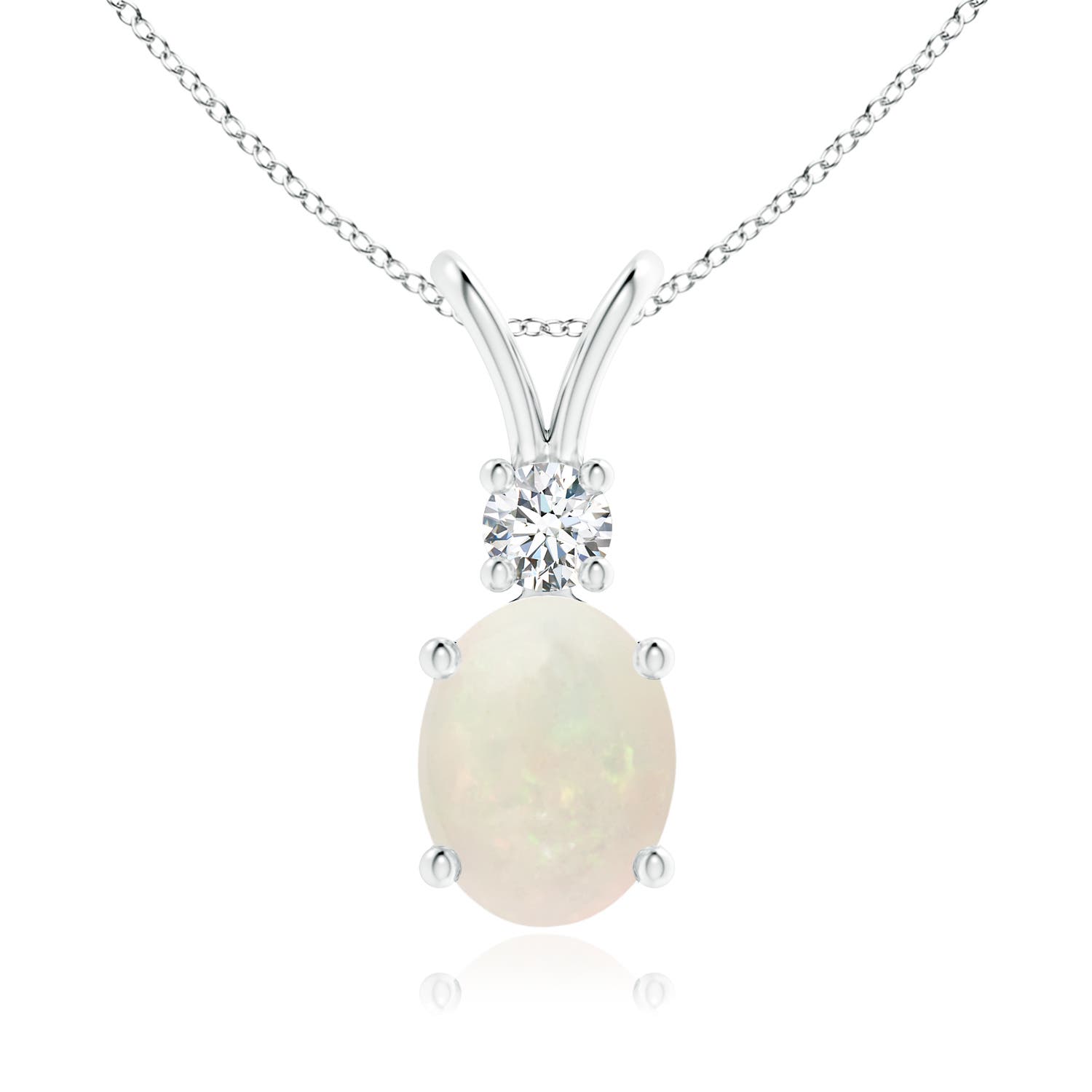 A - Opal / 1.26 CT / 14 KT White Gold