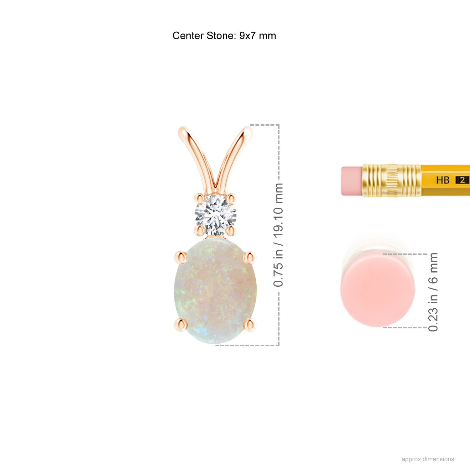 AA - Opal / 1.26 CT / 14 KT Rose Gold