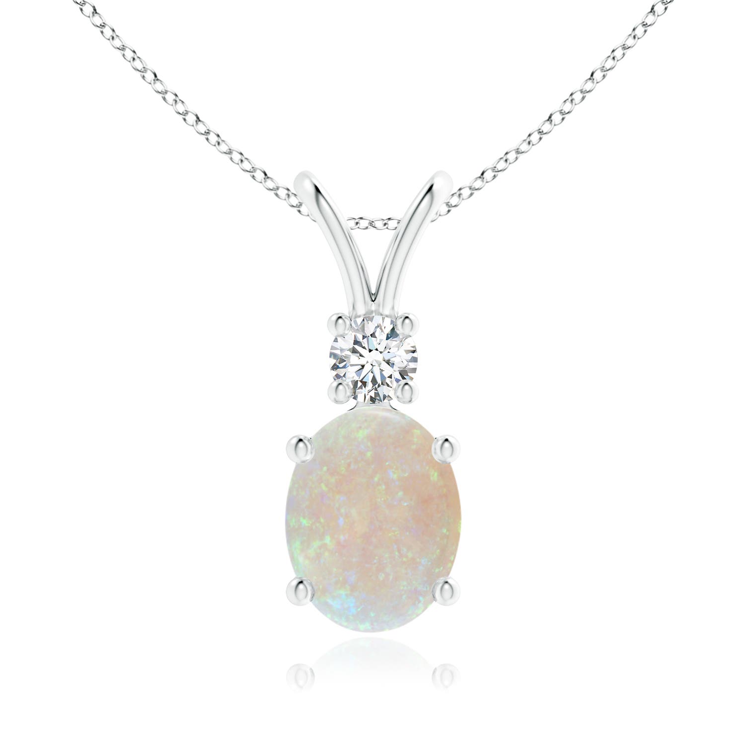 AA - Opal / 1.26 CT / 14 KT White Gold