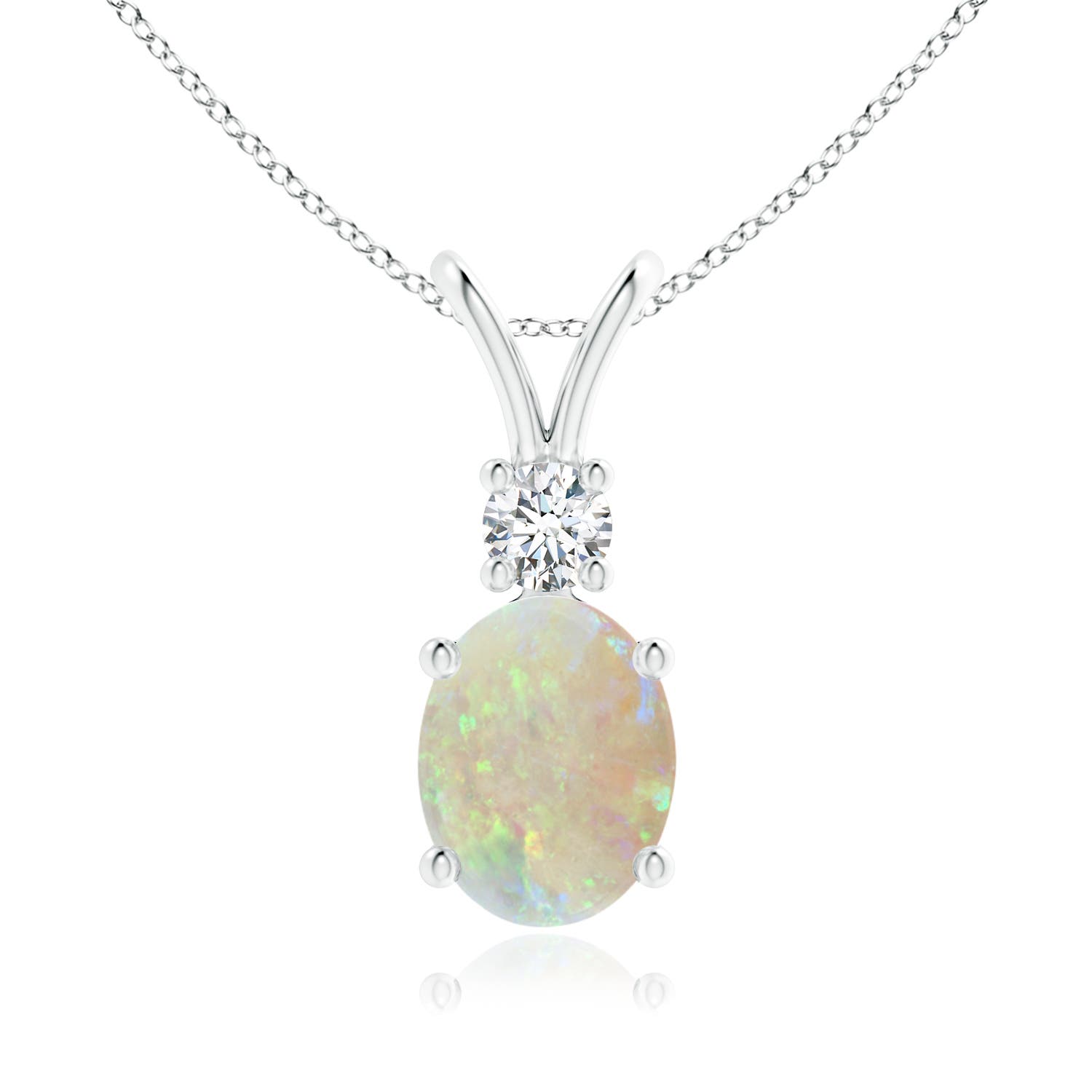 AAA - Opal / 1.26 CT / 14 KT White Gold