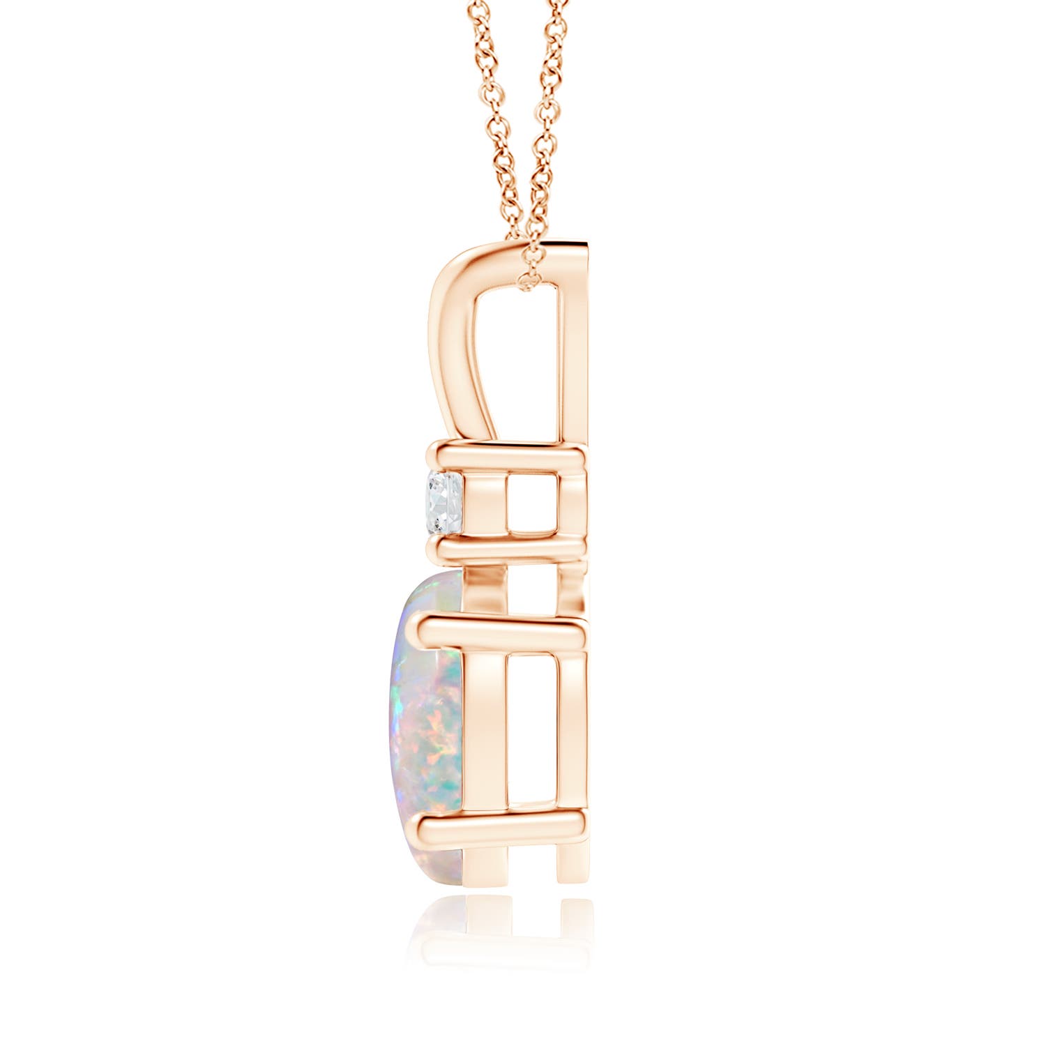 AAAA - Opal / 1.26 CT / 14 KT Rose Gold