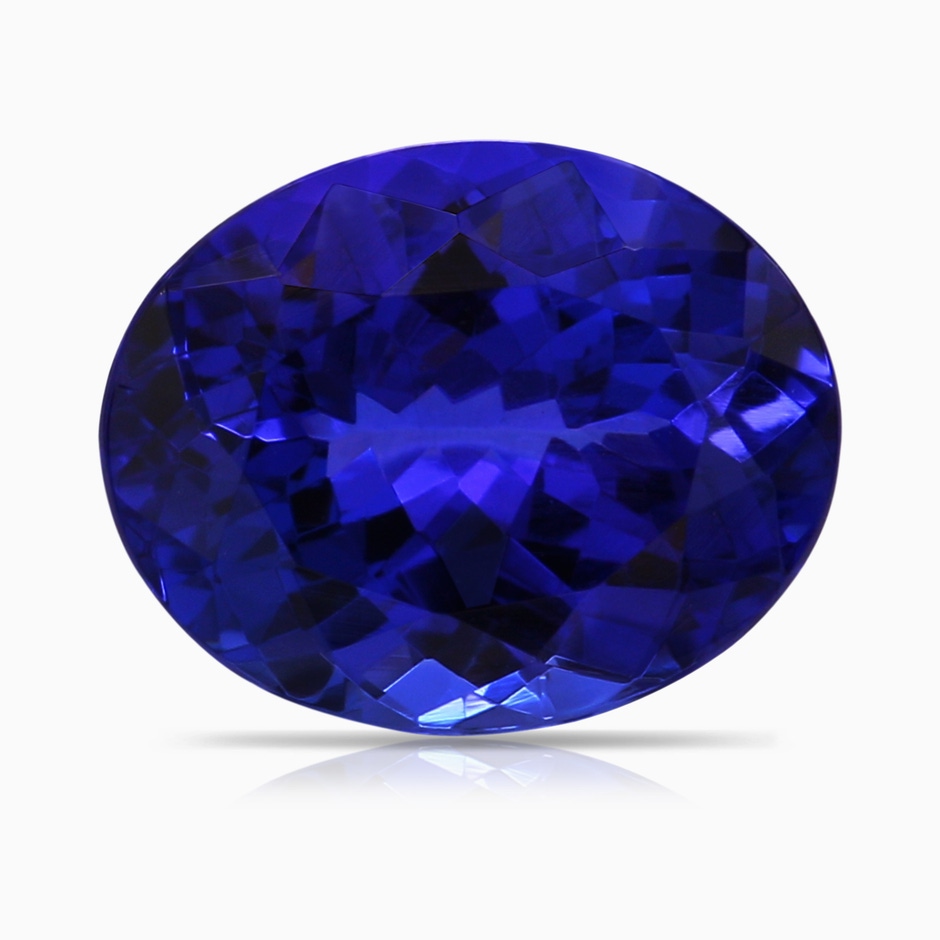 16.49x12.34x8.70mm AAAA V-Bale GIA Certified Oval Tanzanite Pendant with Diamond in Rose Gold Side 699