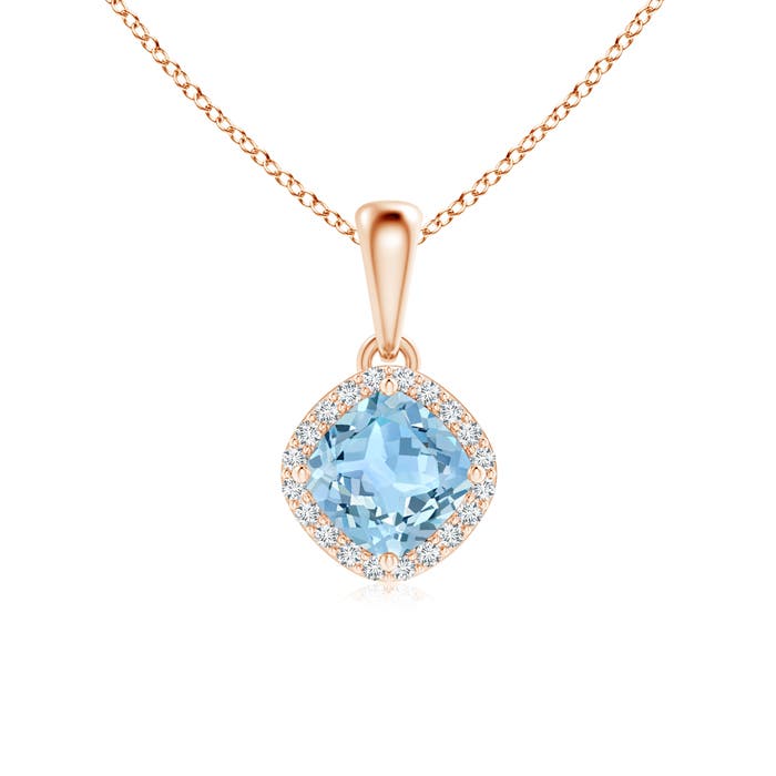 AAA - Aquamarine / 0.59 CT / 14 KT Rose Gold