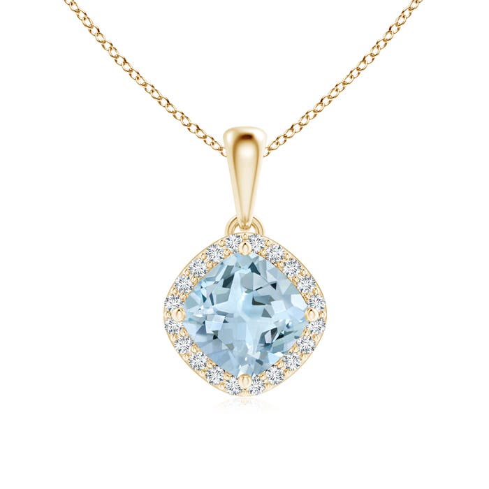 AA - Aquamarine / 0.98 CT / 14 KT Yellow Gold