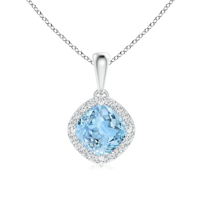 AAAA - Aquamarine / 0.98 CT / 14 KT White Gold