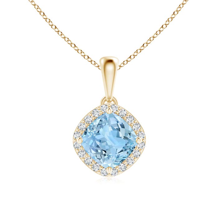 AAAA - Aquamarine / 0.98 CT / 14 KT Yellow Gold