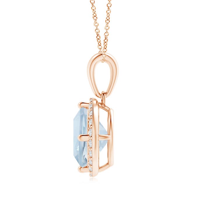 A - Aquamarine / 1.56 CT / 14 KT Rose Gold