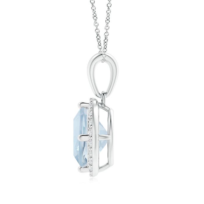 A - Aquamarine / 1.56 CT / 14 KT White Gold