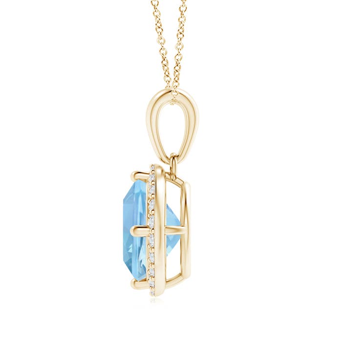 AAAA - Aquamarine / 1.56 CT / 14 KT Yellow Gold