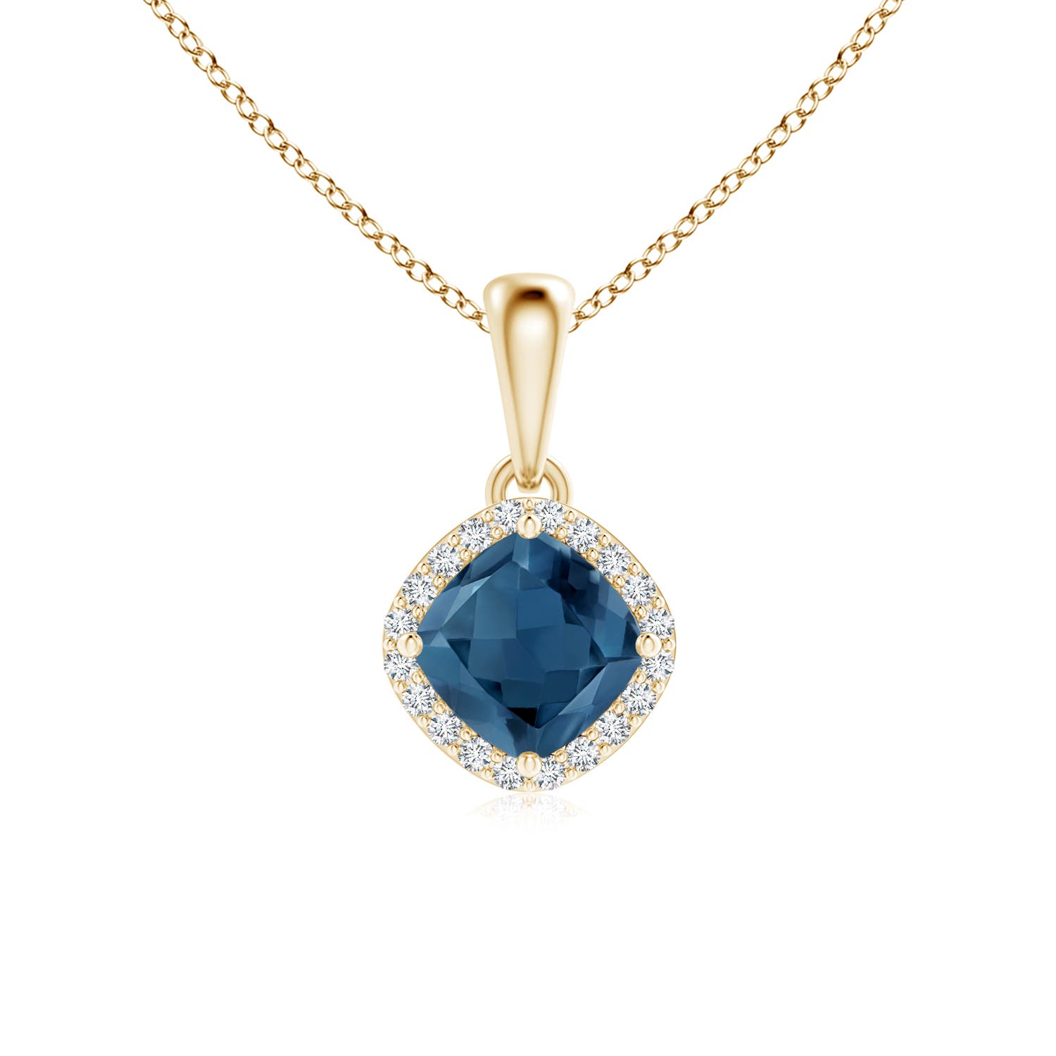 A - London Blue Topaz / 0.76 CT / 14 KT Yellow Gold