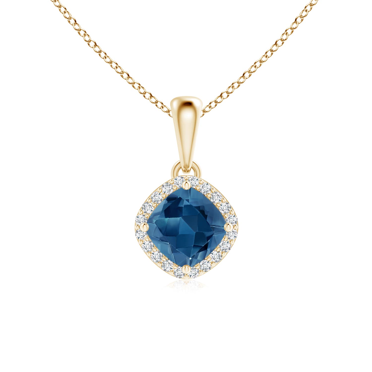 AA - London Blue Topaz / 0.76 CT / 14 KT Yellow Gold