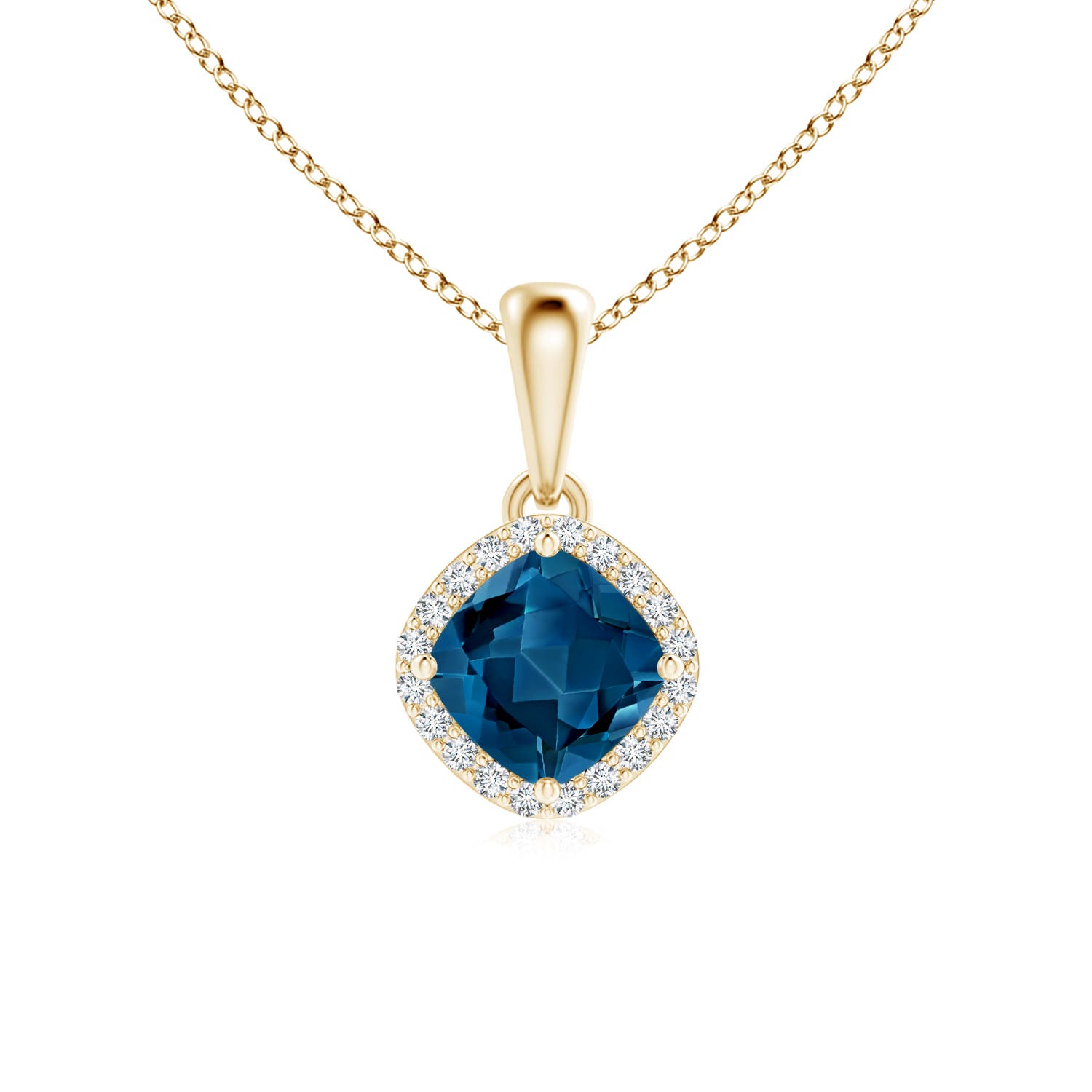 AAA - London Blue Topaz / 0.76 CT / 14 KT Yellow Gold