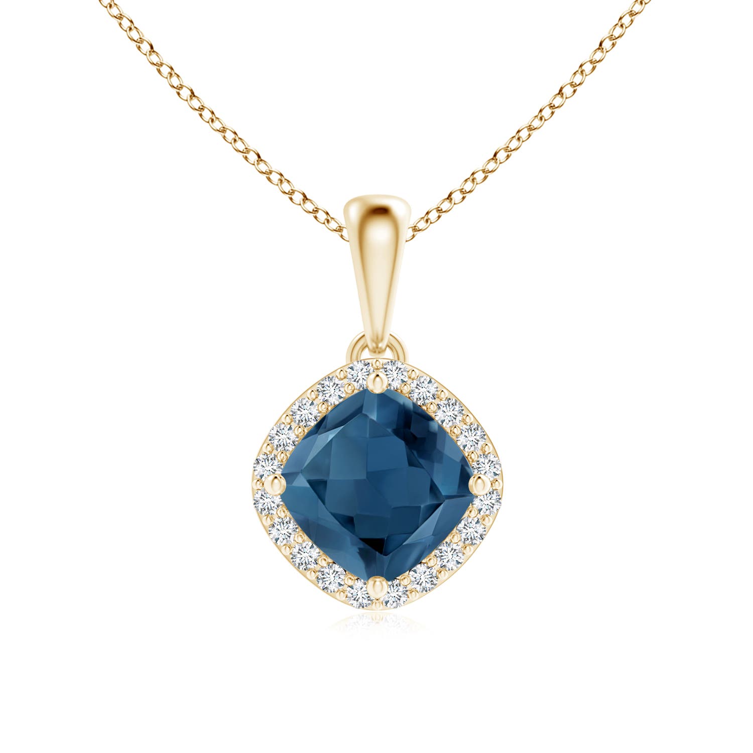 A - London Blue Topaz / 1.2 CT / 14 KT Yellow Gold