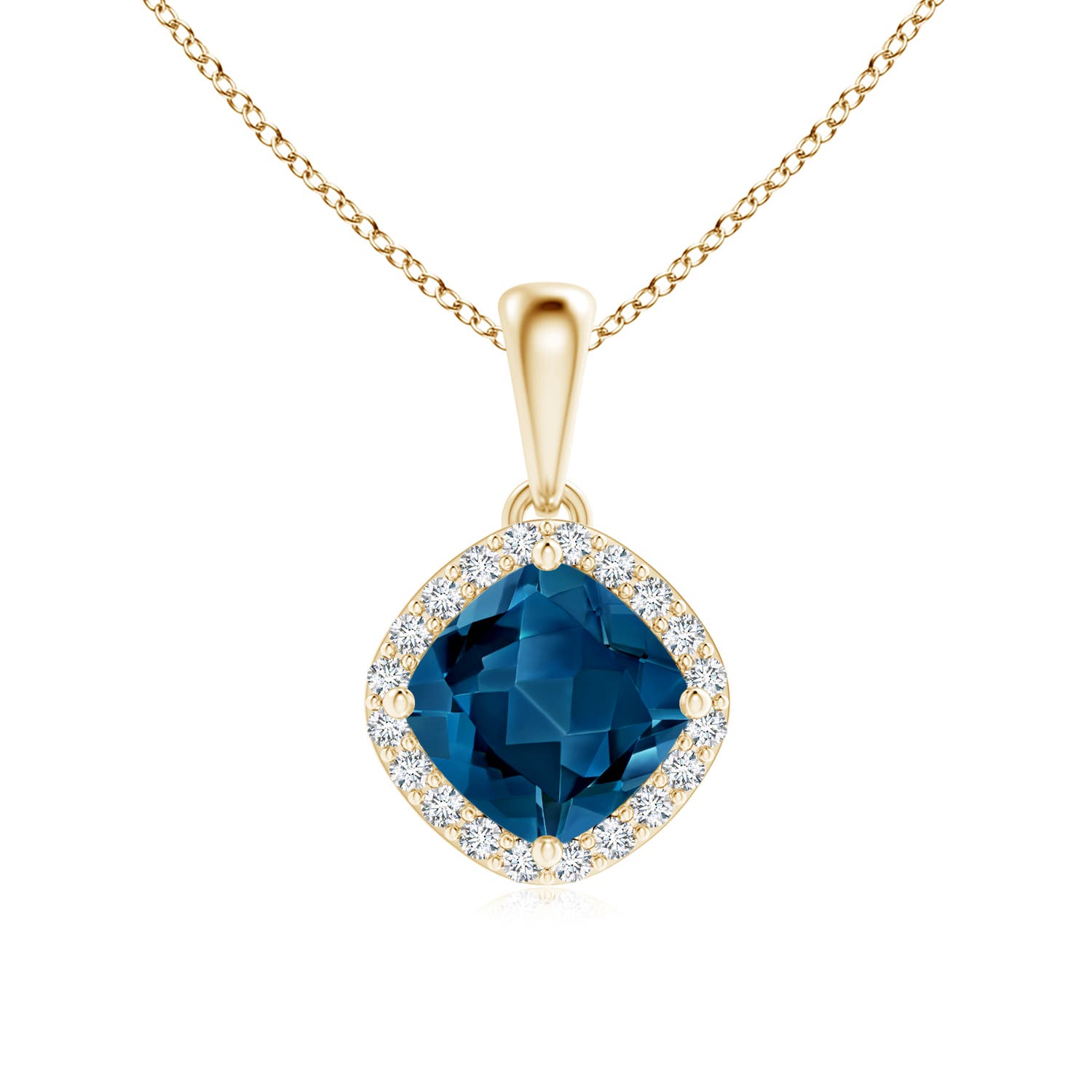 AAA - London Blue Topaz / 1.2 CT / 14 KT Yellow Gold