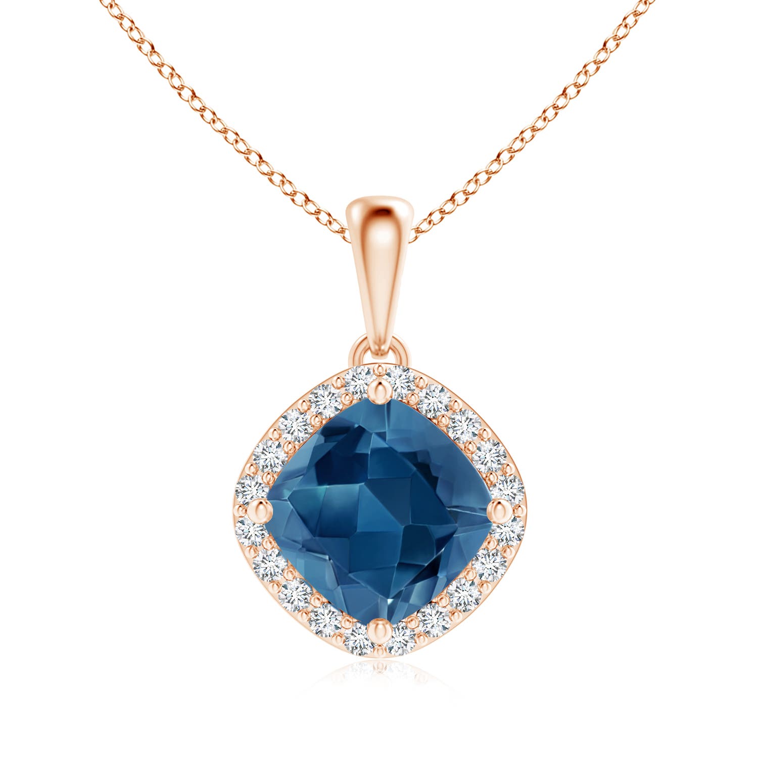 AA - London Blue Topaz / 2.01 CT / 14 KT Rose Gold